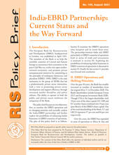 India-EBRD Partnership: Current Status and the Way Forward
