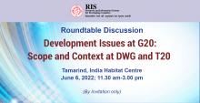 Roundtable Discussion on Development Issues at G20: Scope and Context at DWG and T20